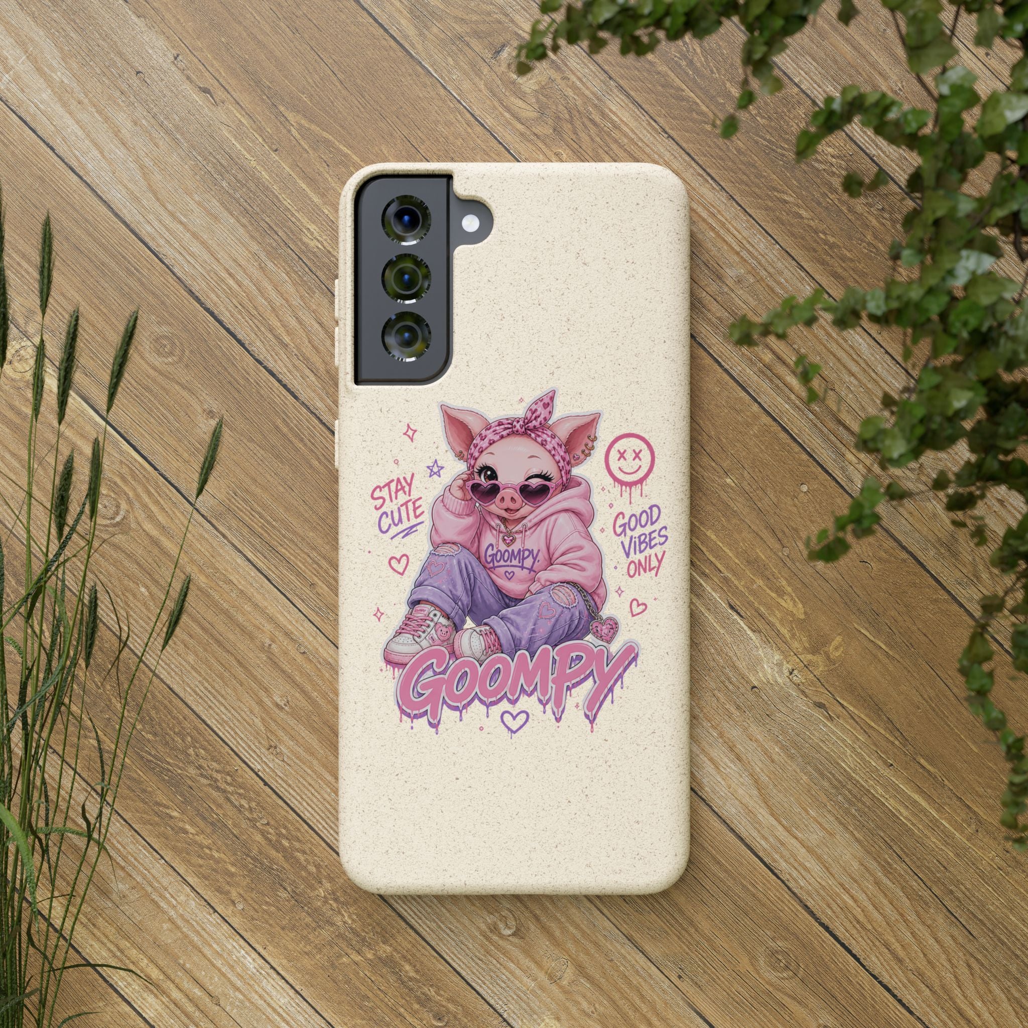 Biodegradable Cute Piglet With Style Phone Case