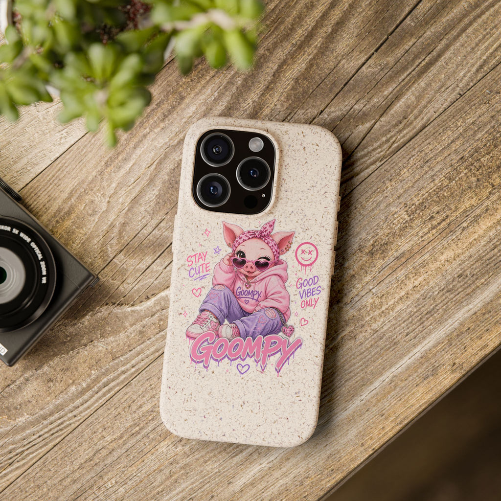 Biodegradable Cute Piglet With Style Phone Case