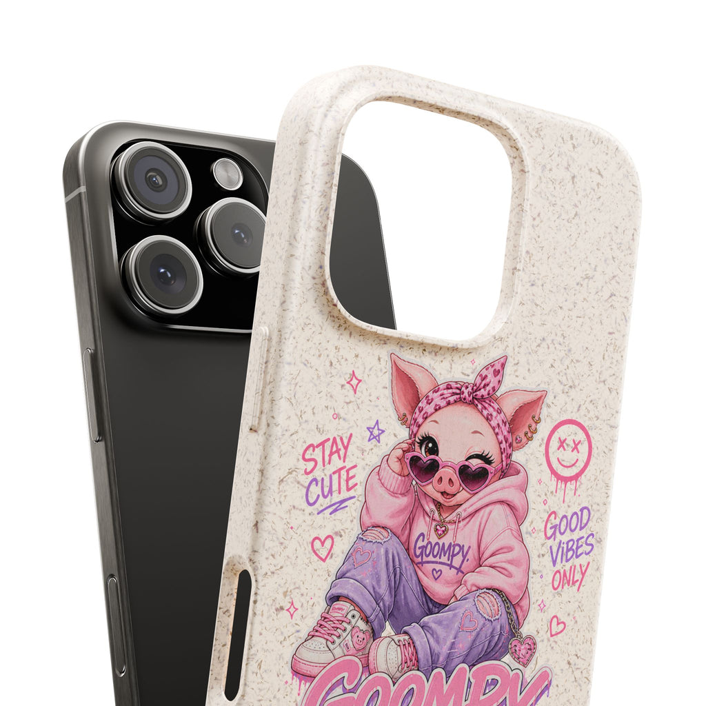 Biodegradable Cute Piglet With Style Phone Case