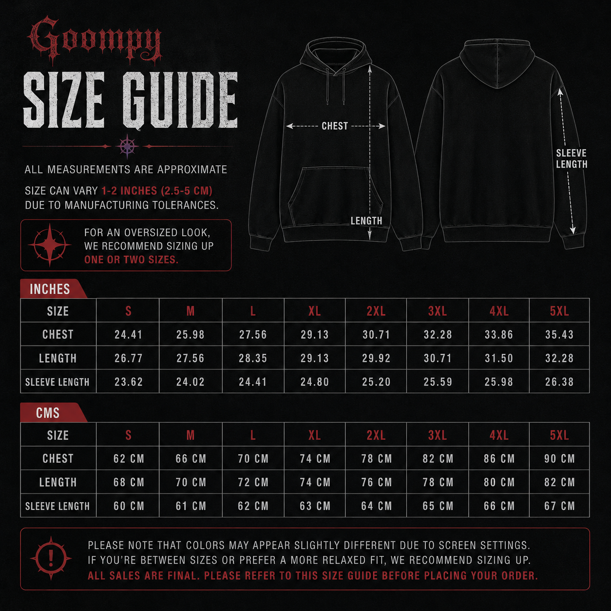 GOOMPY Midnight Crest Zip Hoodie