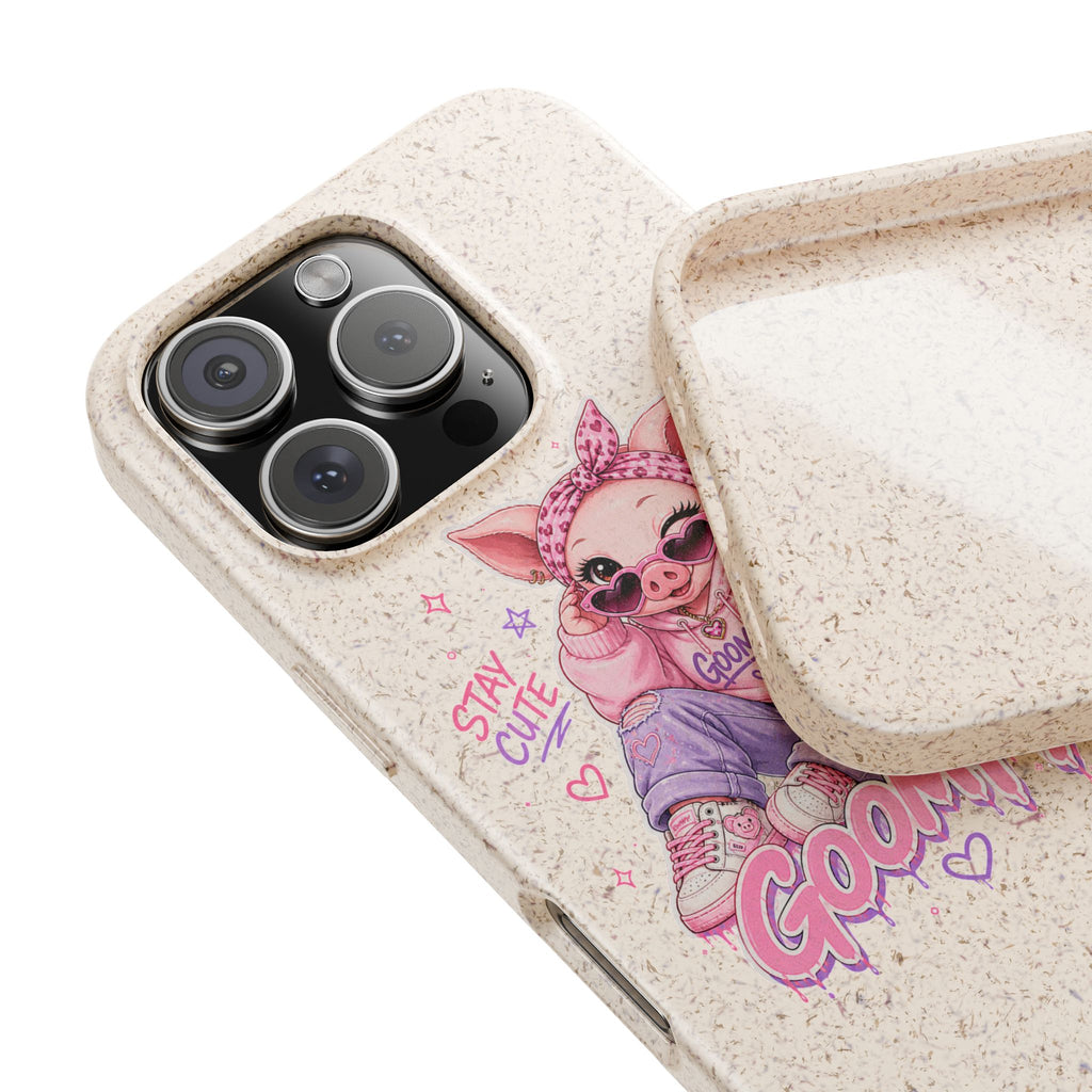 Biodegradable Cute Piglet With Style Phone Case
