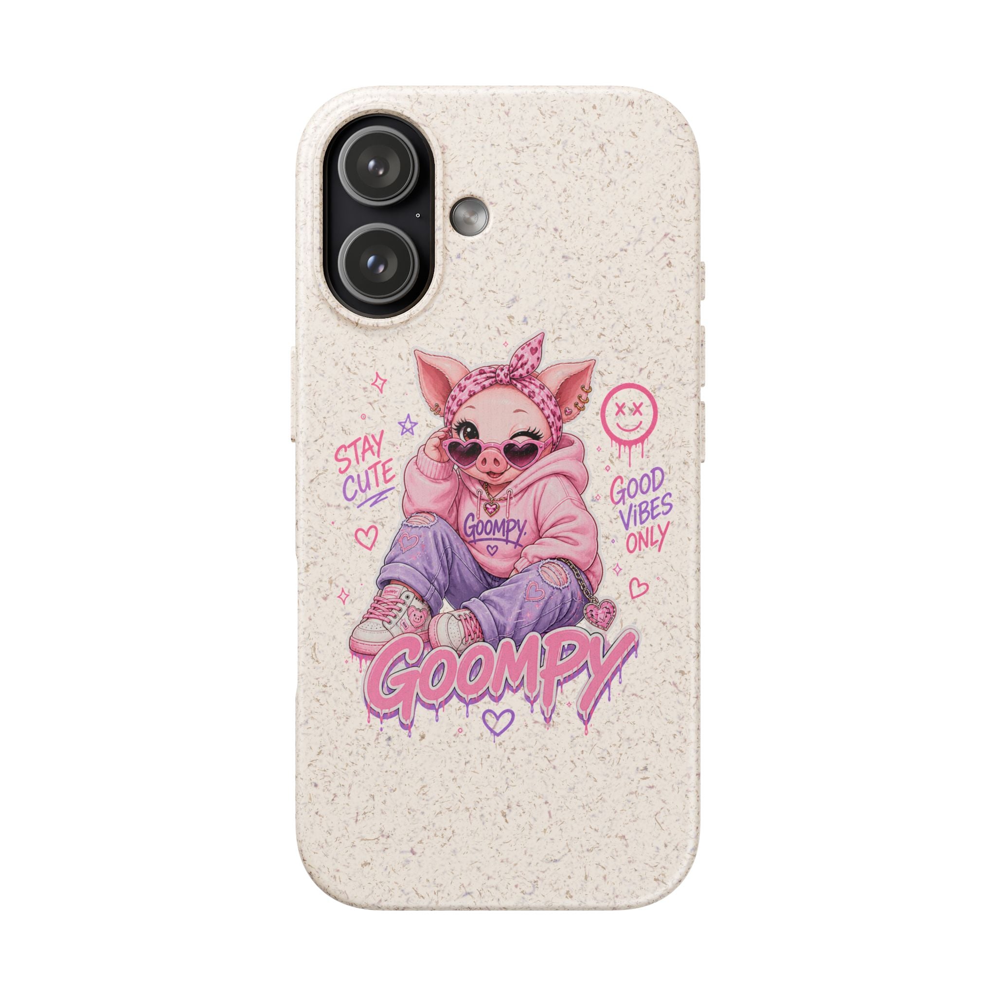 Biodegradable Cute Piglet With Style Phone Case