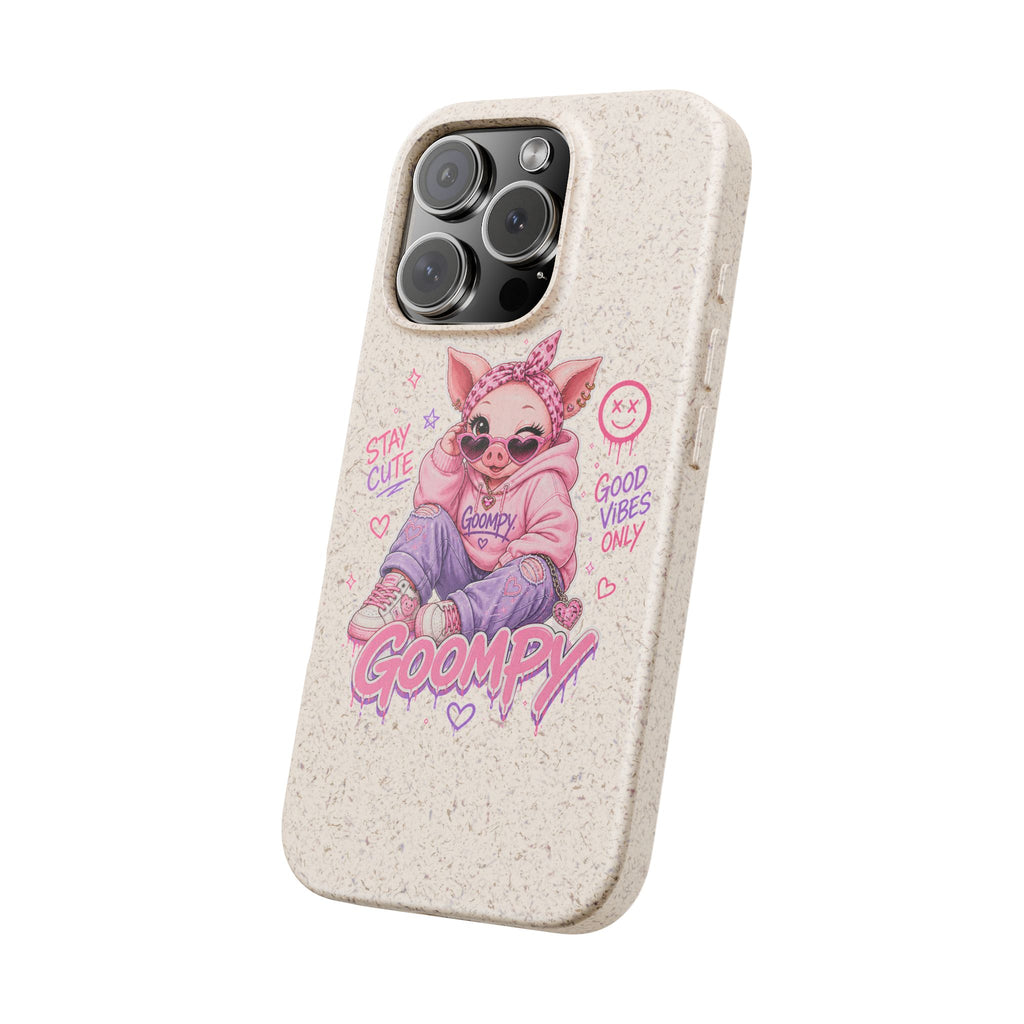 Biodegradable Cute Piglet With Style Phone Case
