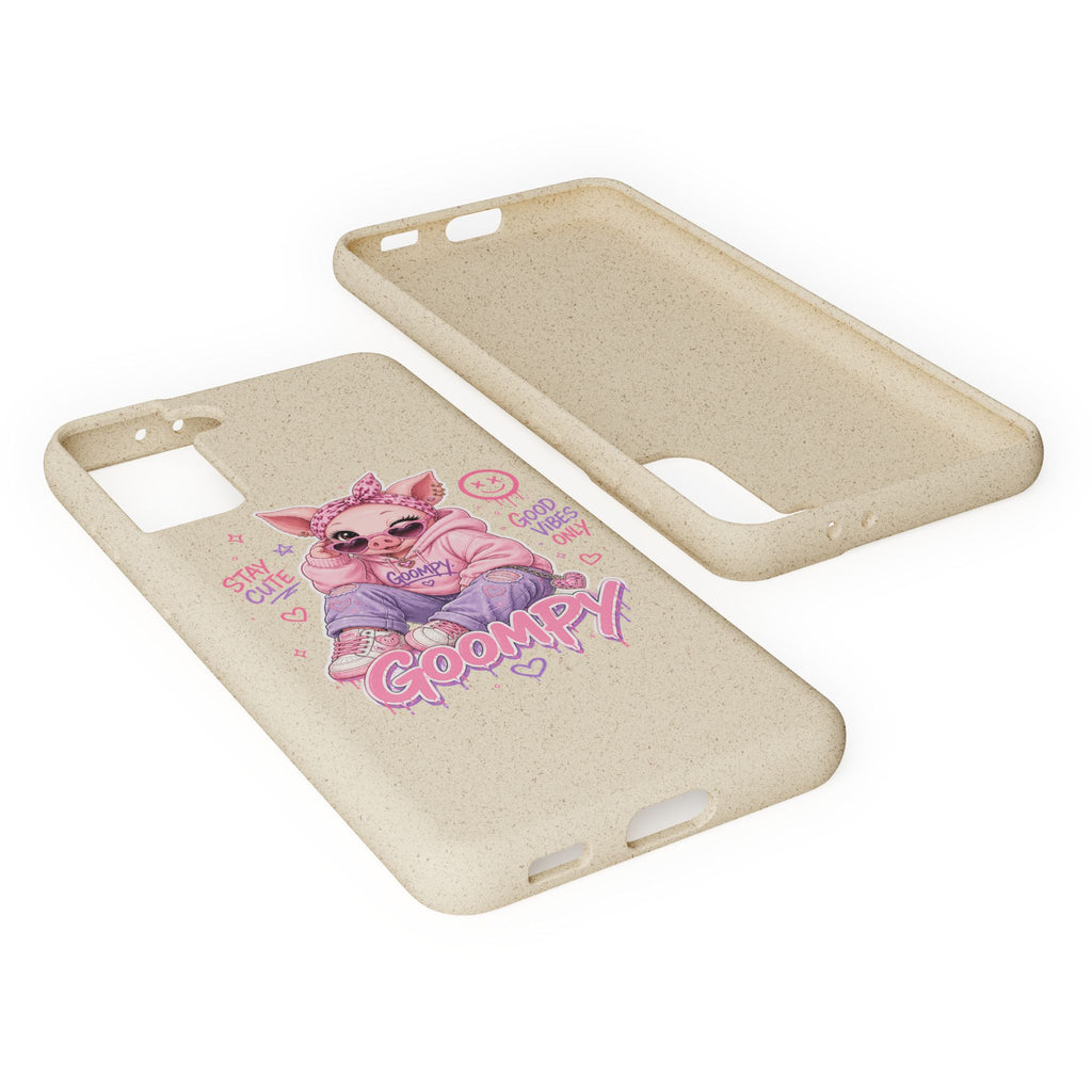 Biodegradable Cute Piglet With Style Phone Case