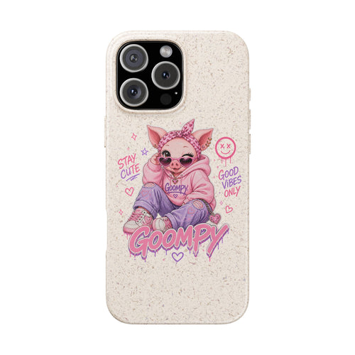 Biodegradable Cute Piglet With Style Phone Case